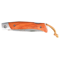 couteau de poche LE FIER DAMAS manche en bois précieux