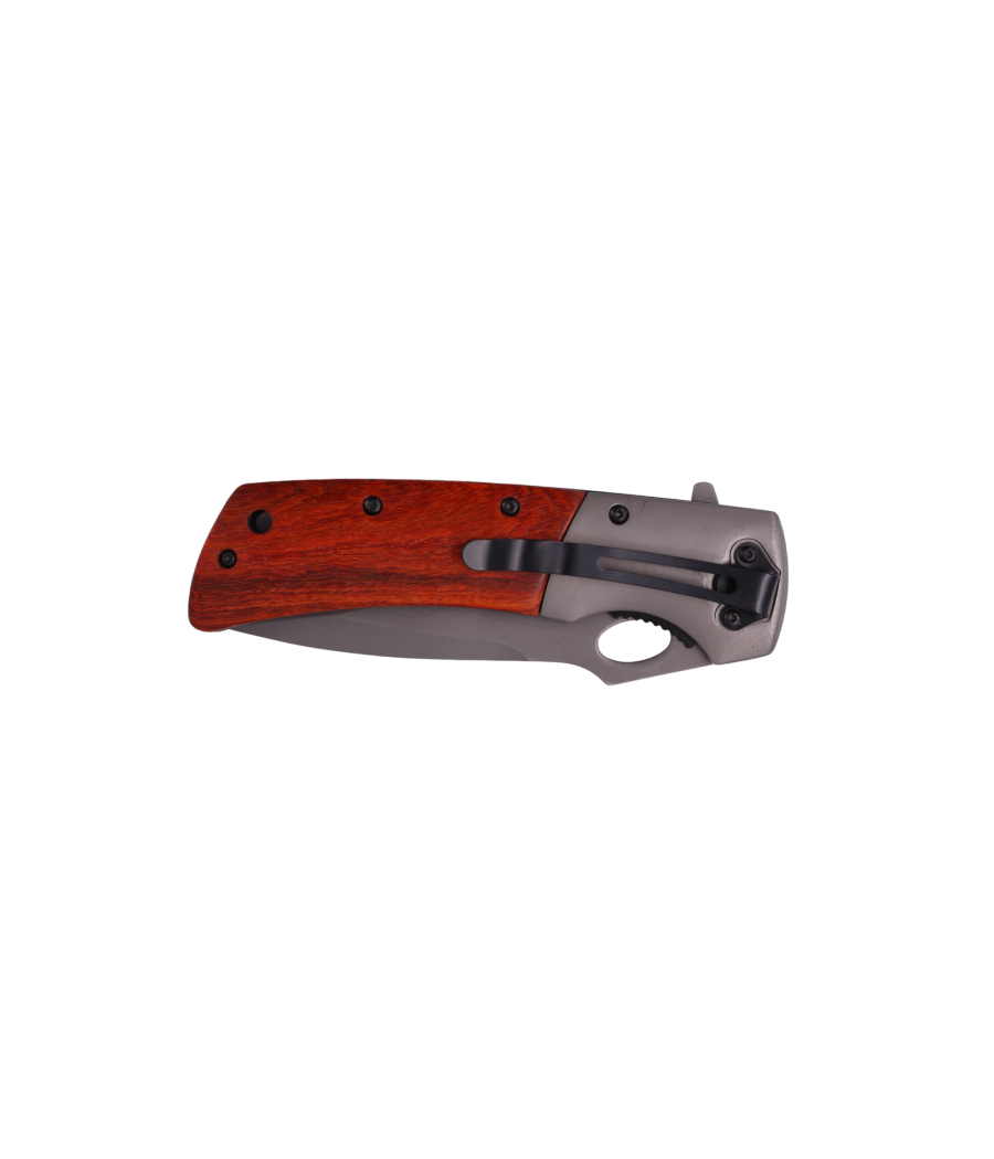 couteau de poche semi automatique LE VULCAN manche bois de rose