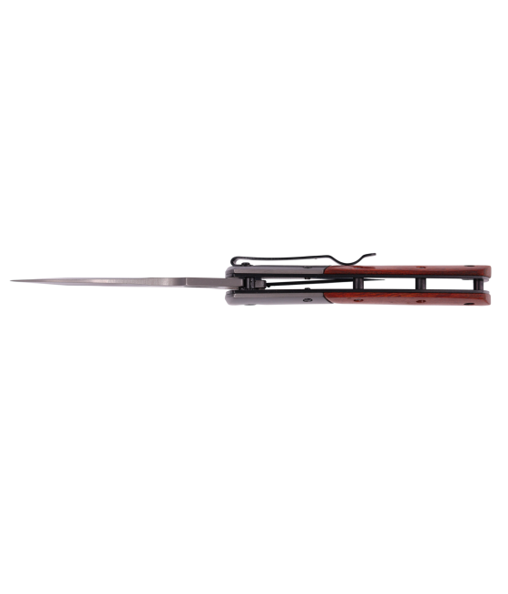 couteau de poche semi automatique LE VULCAN manche bois de rose