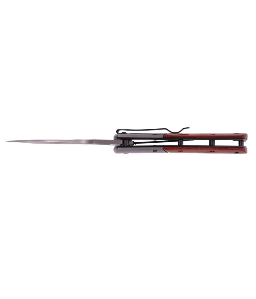 couteau de poche semi automatique LE VULCAN manche bois de rose