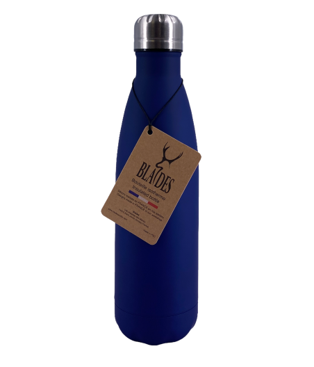 Bouteille Isotherme Bleue Soft Touch