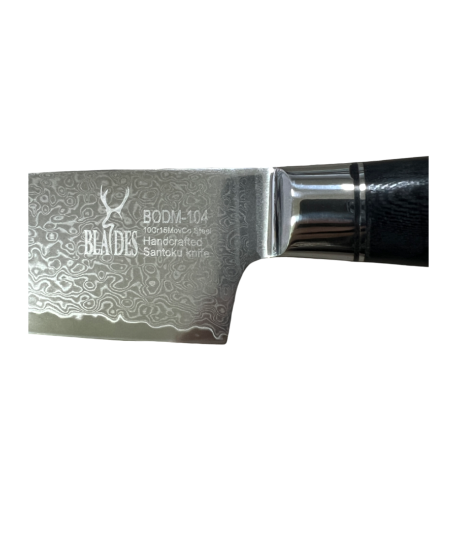 Couteau Santoku lame Damas